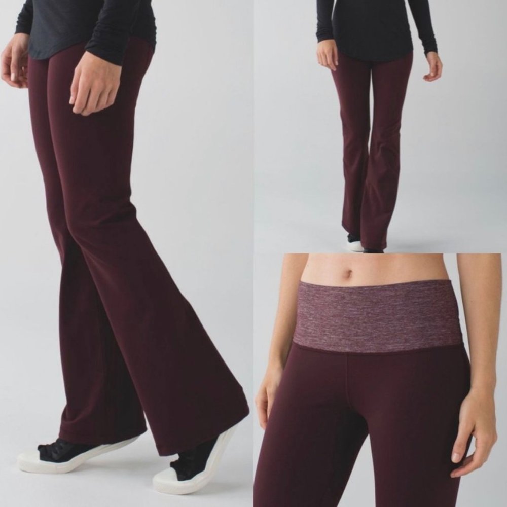 Lululemon Groove pants Burgundy